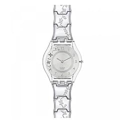 swatch Women's SFK300G Quartz Stainless Steel Silver Casual Watch