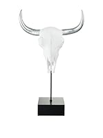 J-LINE Elemento DecorativoBlanco / Plata