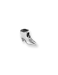 Ankle Boot Charm in Silver for 3mm Charm Bracelets