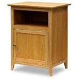Winsome Wood End Table/Night Stand with Door and Shelf, Natural