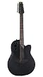 Ovation Elite 2058TX - 12 String Acoustic-Elec Guitar - Black