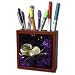 Taiche - Photography - Selective Coloring - A Heart Of Gold - lilac, purple, pink, flower, flowers, morning glory, ipomoea - Tile Pen Holders-5 inch tile pen holder