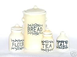 Dollhouse Miniature Kitchen Cannister Set