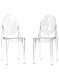 Victoria Ghost Side Chair Set of 2 Dining Chairs