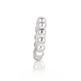 Bling Jewelry Beaded Silver Spacer Bead Compatible with Biagi Pandora Troll Chamilia