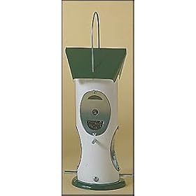 Varicraft 12 Inch Squirrel Proof Thistle Feeder Hunter Grn Roof
