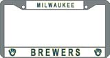 Milwaukee Brewers Retro Glove Chrome License Plate Frame