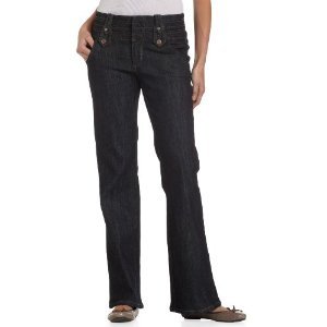 Miss Yuva Women's Wide Waist Jean - Dark Rinse - 14 product image