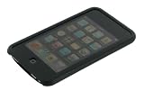 Premium Smooth Silicone Skin Case Cover with Screen Protector for iPod Touch 2 Geneartion 2 8gb 16gb 32gb MP3 Player + Bonus Young Micro Shoe Silicone Skin Pouch compatible with Nike+ Sensor (iPod Touch 2 NOT included), Smooth Black