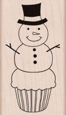 Cupcake Snowman by Hero Arts