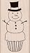 Cupcake Snowman by Hero Arts