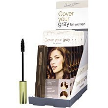 tint for hair:Cover Your Gray Brush In Wand (Pack of 6) Dark Brown