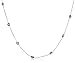 14k Yellow Gold Bezel Set Amethyst Station Necklace, 32