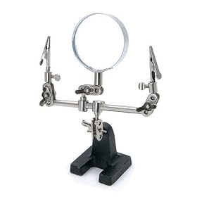 ROLSON # 60335, Helping Hand with (*3) Magnifying Glass 60mm