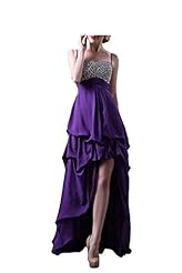 Spaghetti Strap Empire   Waistline Prom Dress  with a Court Train 