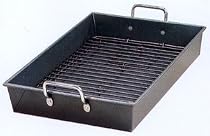 Chicago Metallic Professional Roast Pan with Handle and Rack, Large, 35.5 x 28 x 7.5 cm