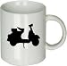 Vespa Silhouette Ceramic Drinking Mug
