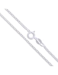 Sterling Silver Box Chain 1.4mm Genuine Solid 925 Italy Classic New Necklace 30"
