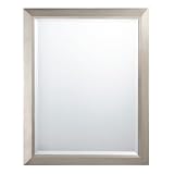 Rectangular Mirror in Brushed Nickel