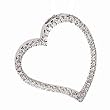 14k White Gold & Diamond Heart Pendant (0.34ctw)