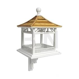 Home Bazaar HB-2085CL Dream House Feeder - Pine Roof With Clear Lights by Home Bazaar