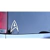 Star Trek Federation Logo Vinyl Decal - White Window Sticker