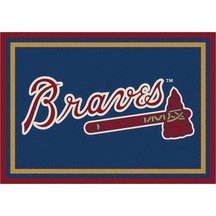Atlanta Braves 5 4" x 7 8" Team Spirit Area Rug