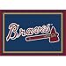Atlanta Braves 5 4" x 7 8" Team Spirit Area Rug