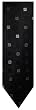 Men's Michael Kors Necktie Neck Tie Black, Beige and Silver