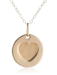 Duragold 14k Gold Free-Form Heart Medallion Pendant Necklace, 18"