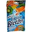Halls Fruit Breezer Pectin Throat Drops Tropical Chill Bag - 25 Drops/ Bag, 12 Bags
