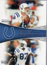 2011 Topps Faces of the Franchise #MW Peyton Manning / Reggie Wayne - Indianapolis Colts (Football Cards)