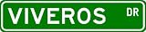 VIVEROS Street Sign ~ Personalized Family Lastname Sign ~ Gameroom, Basement, Garage Sign **