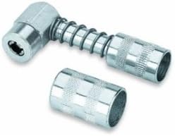 Grease Gun Coupler, 90 Degree, 1/8"" NPT Threads, Spring Loaded Sleeve Lock, 4500 Max PSi tool &amp; industrial