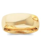 14K yellow-gold Women's 8mm comfort-fit Wedding band size 7