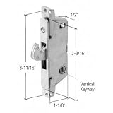 Buy 1 2 Wide Round End Face Plate Mortise Lock with Vertical Keyway for Adams Rite... by C.R. Laurence