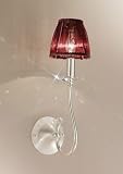 FENICE:, Wandleuchte, Made in Italy, Handarbeit, Made with PURE KOLARZ Kristall,
