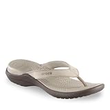 crocs Women's Capri IV Sandal,Mushroom/Espresso,9 M US