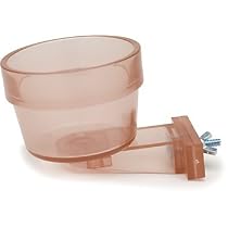 PETCO Twist and Lock Plastic Bird Crock 10 oz. Color:Brown