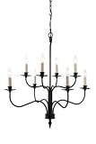 Royce Lighting RC2161 8BK Coventry Eight-Light Chandelier Black