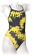 Finis Aquatuff Female Skinback Rip Tide Swim Wear Navy/Gold