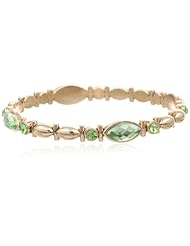 1928 Jewelry "Confetti" Bangle Bracelet, 7"