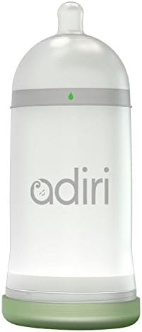 Adiri Baby Bottle and PackIt Insulated Cooler Bundle - White Stage 1 (3-6 Mo.) 9.5 Ounce Nurser and Black PackIt Freezable Baby Bottle Cooler