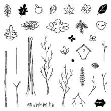 Clear Peg Stamp Set- Tree