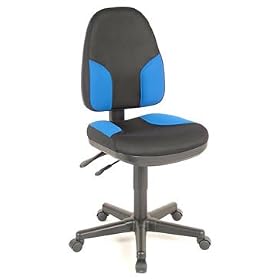 Alvin Monarch High Back Chairs Blue and Black Office Height by Alvin