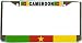 Cameroon Flag Chrome License Plate Frame Holder