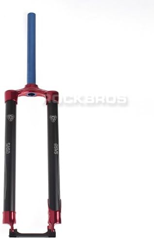 SASO 26" MTB Aluminum Rigid Straight Fork Black Red Disc Brake Post Mount