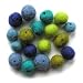 7 mm Wool Felt Teeny Weeny Beads - Cool Colors