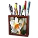 Patricia Sanders Flowers - Bright Daffodil Flower - White Flowers - Spring Photography - Tile Pen Holders-5 inch tile pen holder