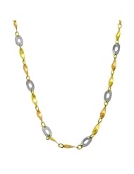 High Polish 14k Tri-Color Gold Contempo Necklace